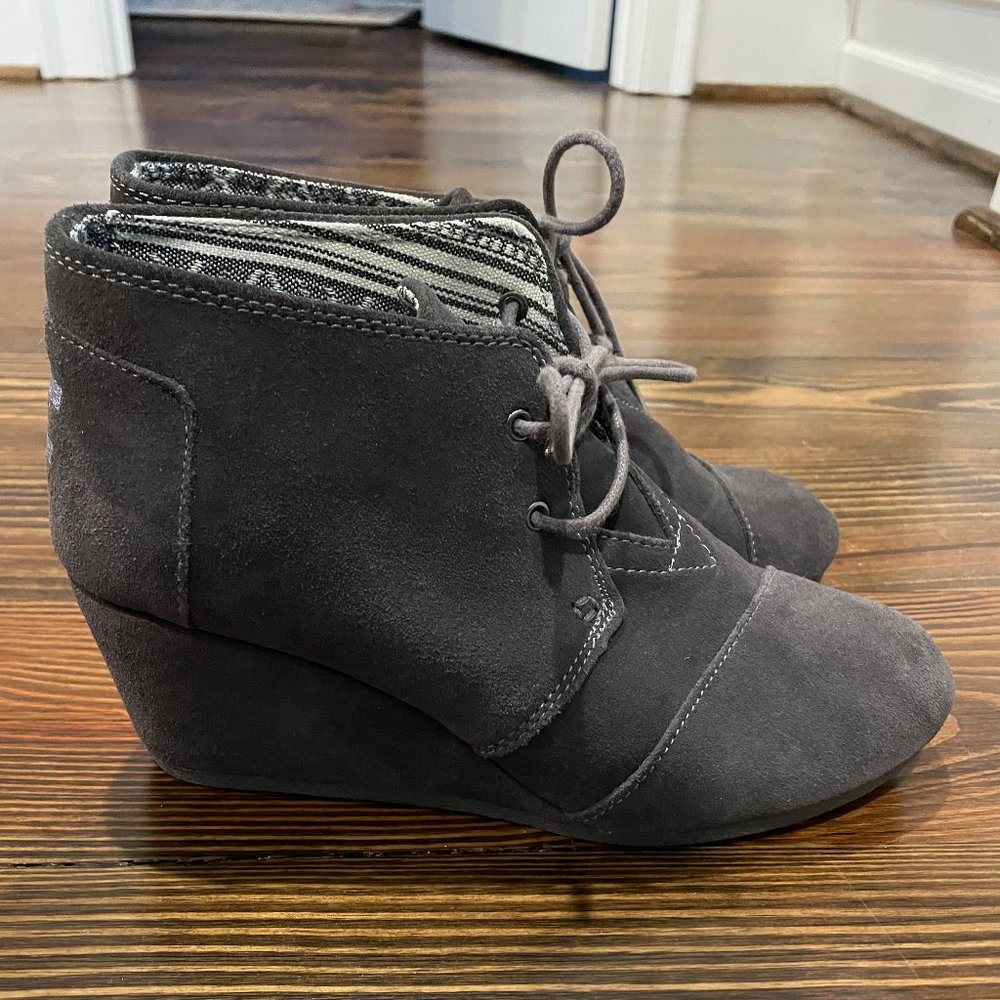 TOMS wedge booties